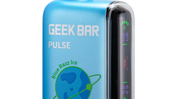 Blue Razz Ice Geek Bar Pulse Zero nicotine-free vape