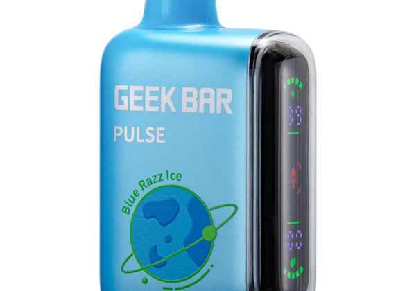 Blue Razz Ice Geek Bar Pulse Zero nicotine-free vape
