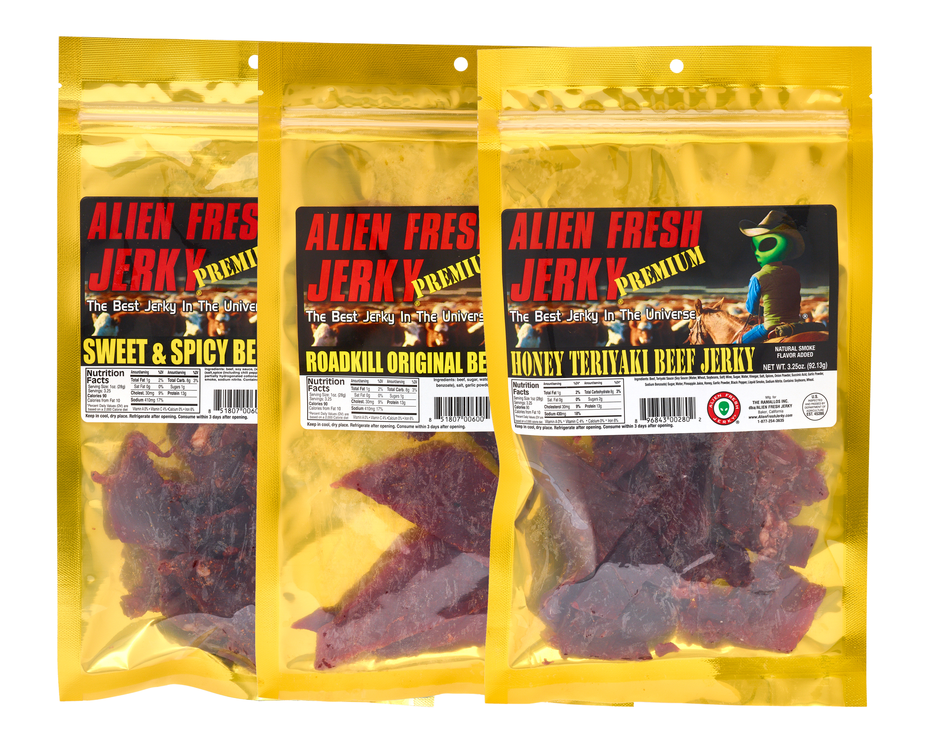 Alien Fresh Jerky 3-Pack - The Best Sellers