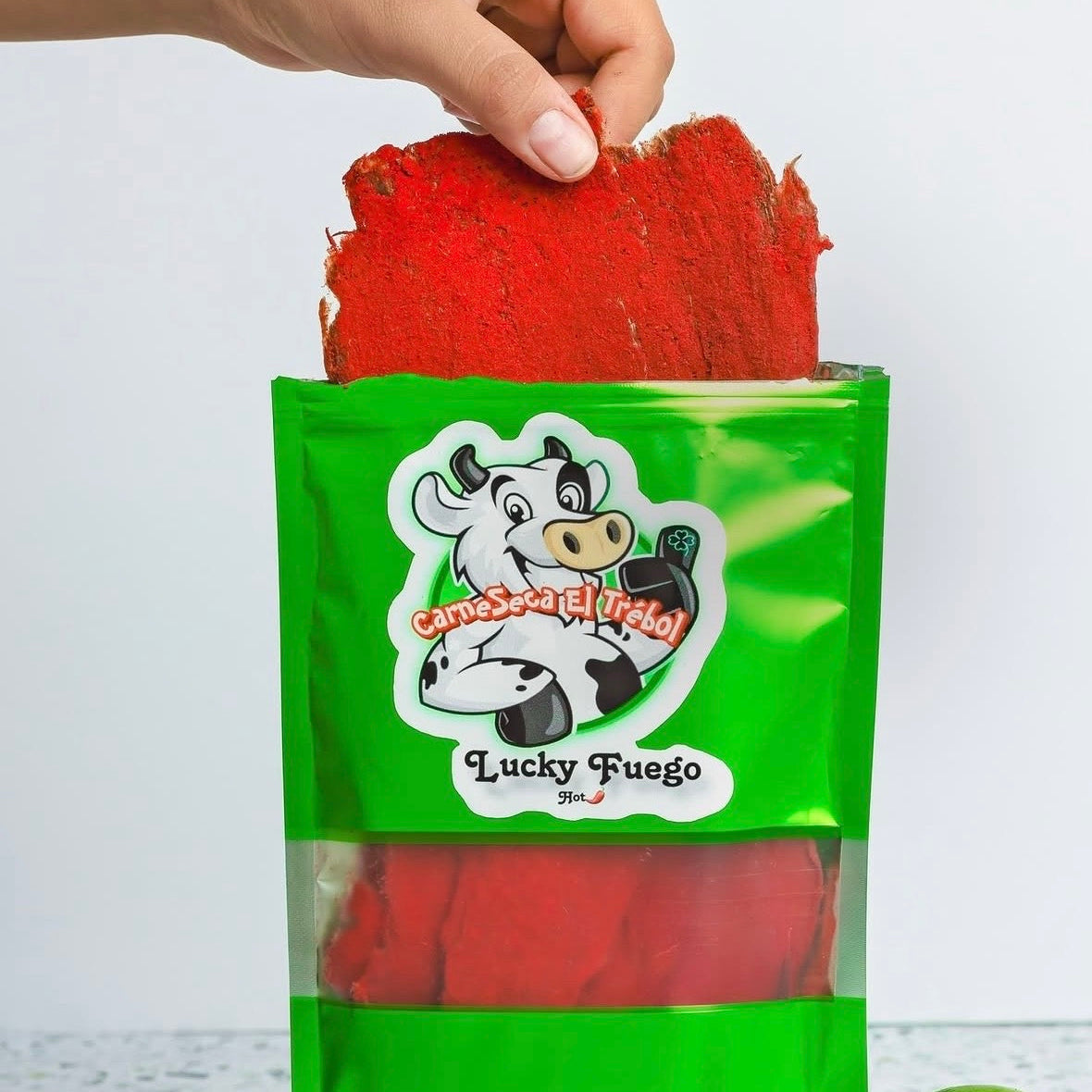 Carne Seca El Trebol Lucky Fuego Hot 2.5 oz