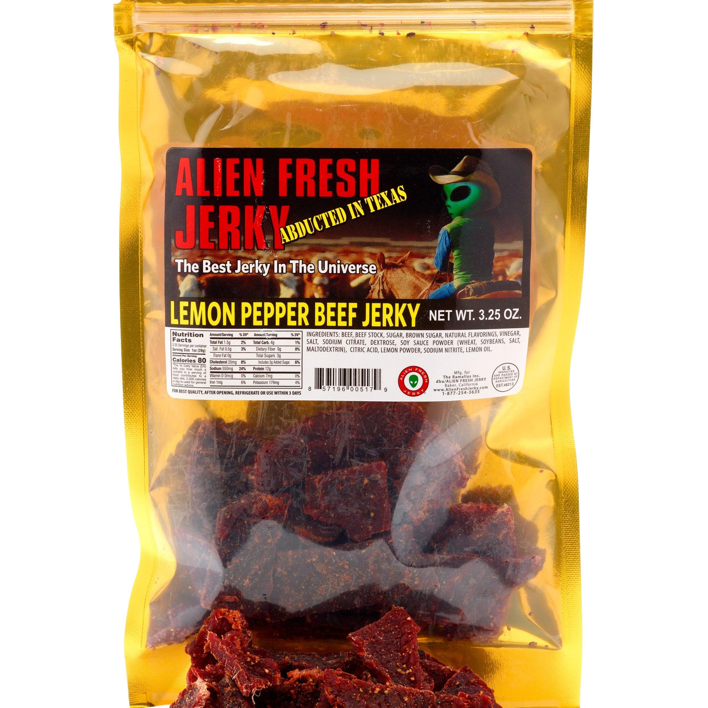 TX Style Lemon Pepper Beef Jerky - 3.25oz