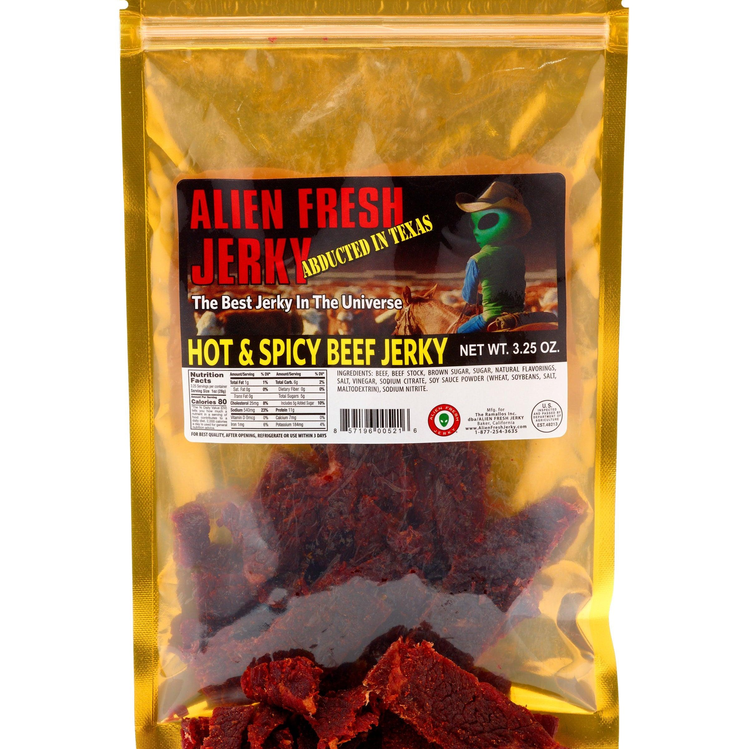 TX Style Hot & Spicy Beef Jerky - 3.25oz