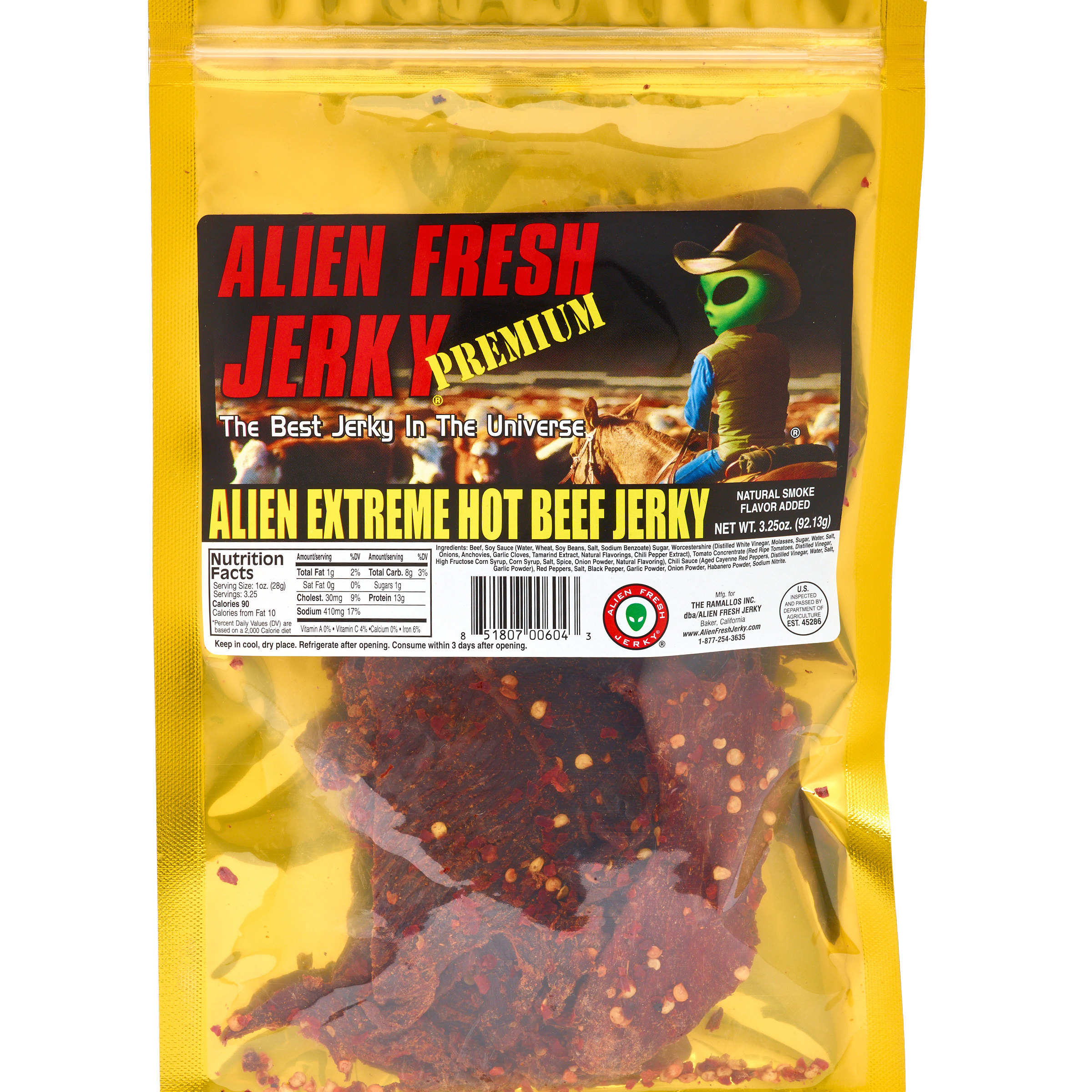 Alien Fresh Jerky Alien Extreme Hot