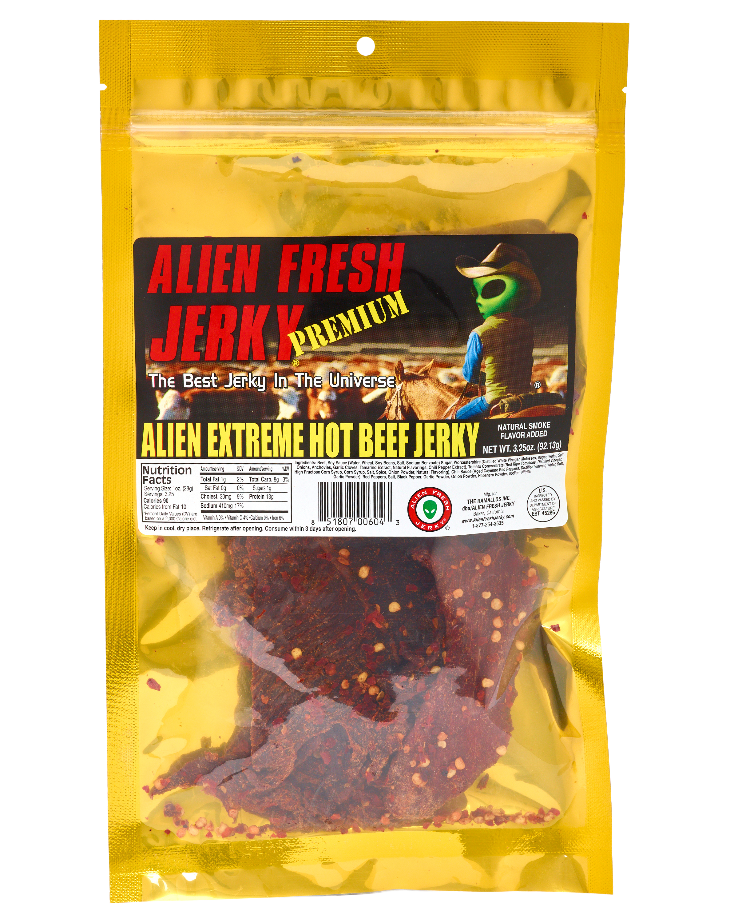 Alien Fresh Jerky Alien Extreme Hot