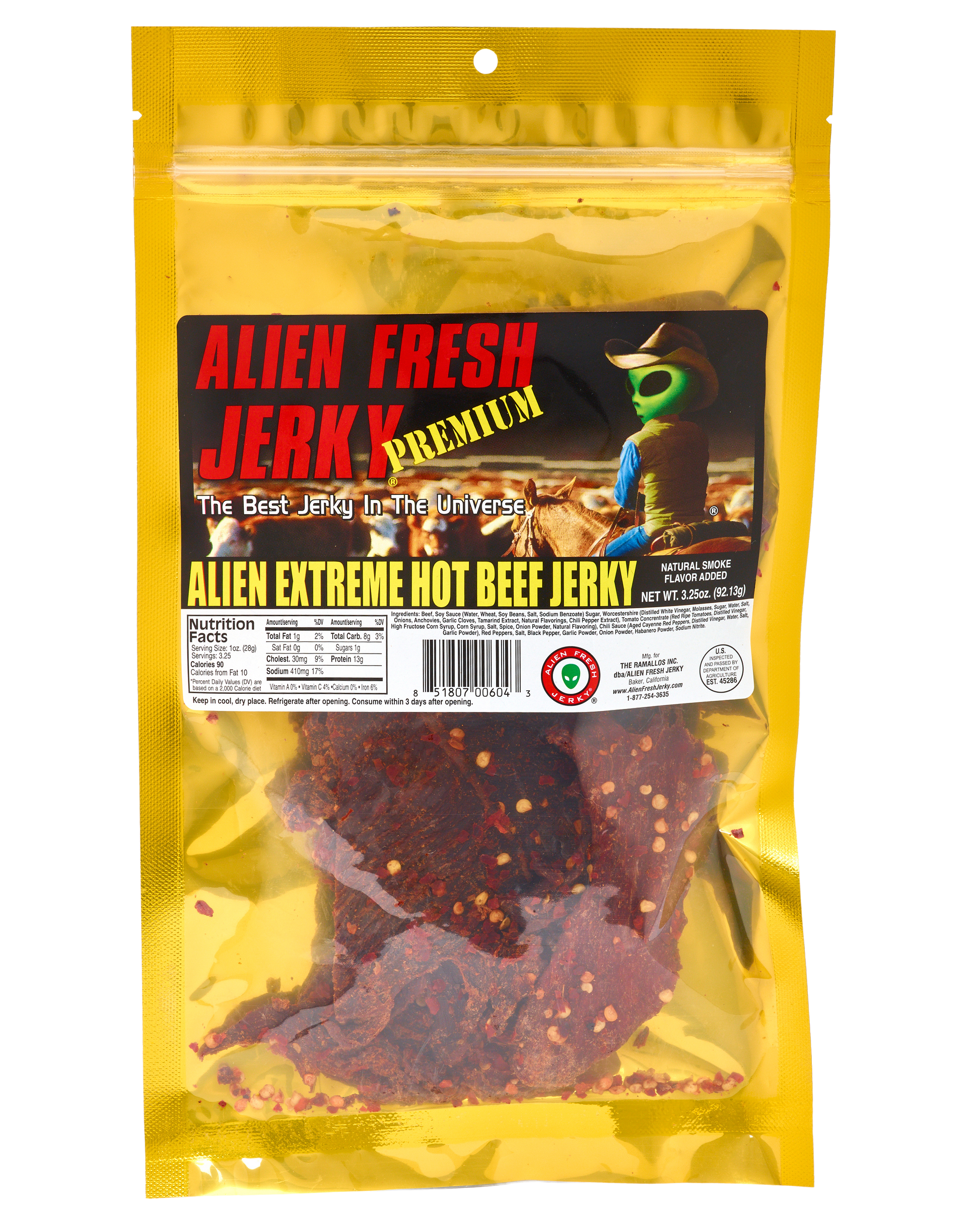 Alien Fresh Jerky Alien Extreme Hot