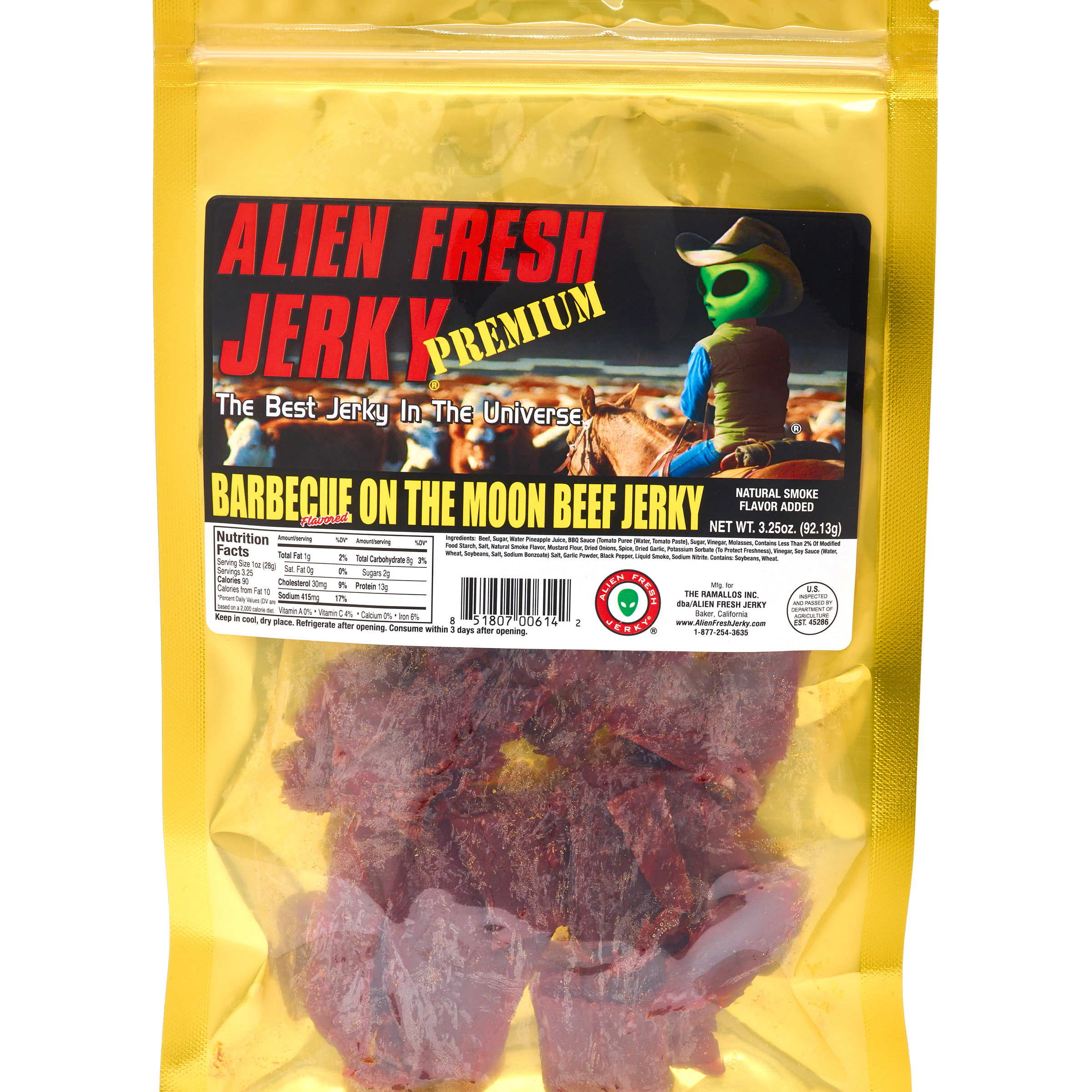 Alien Fresh Jerky BBQ on the Moon