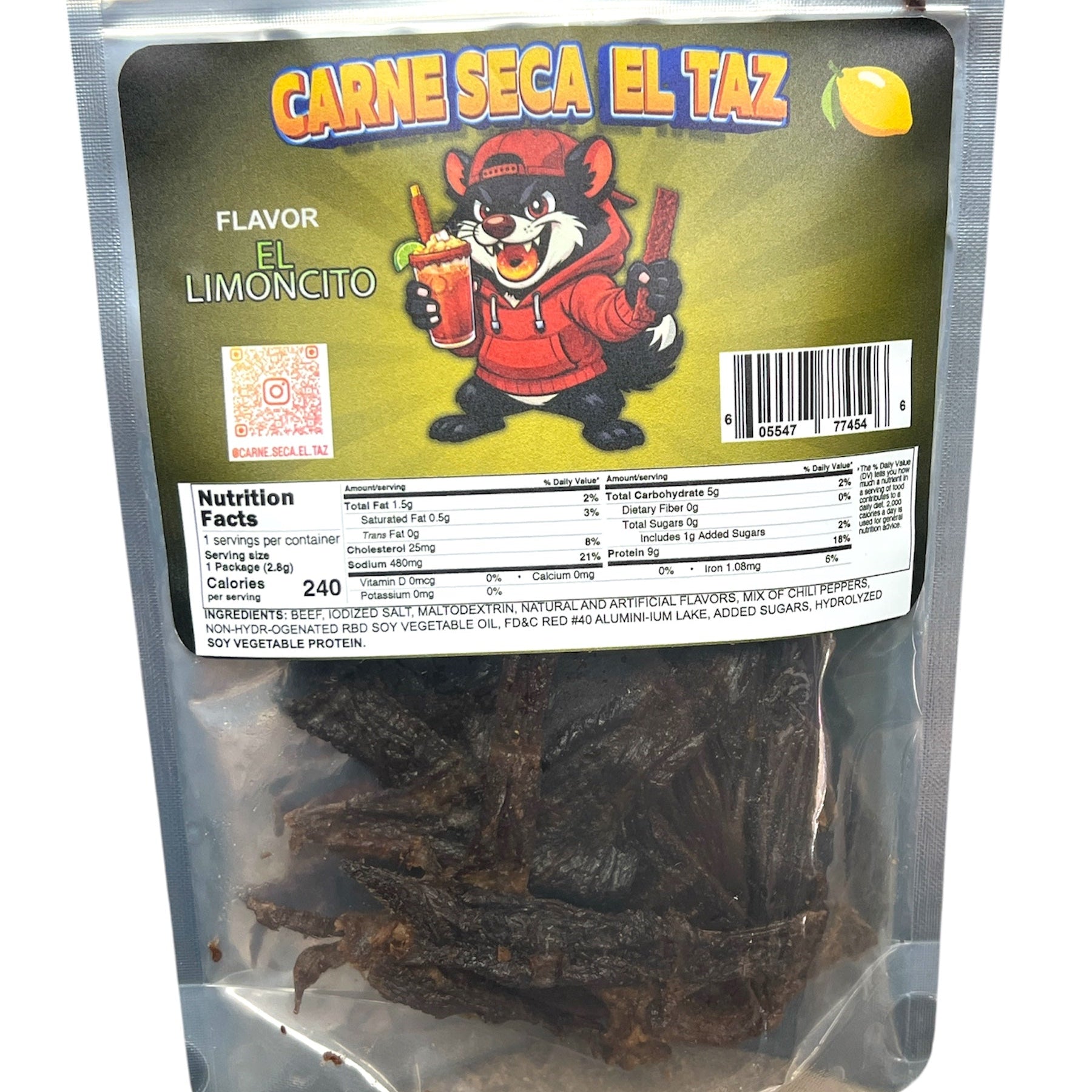 Carne Seca El Taz El Limoncito 2 Oz