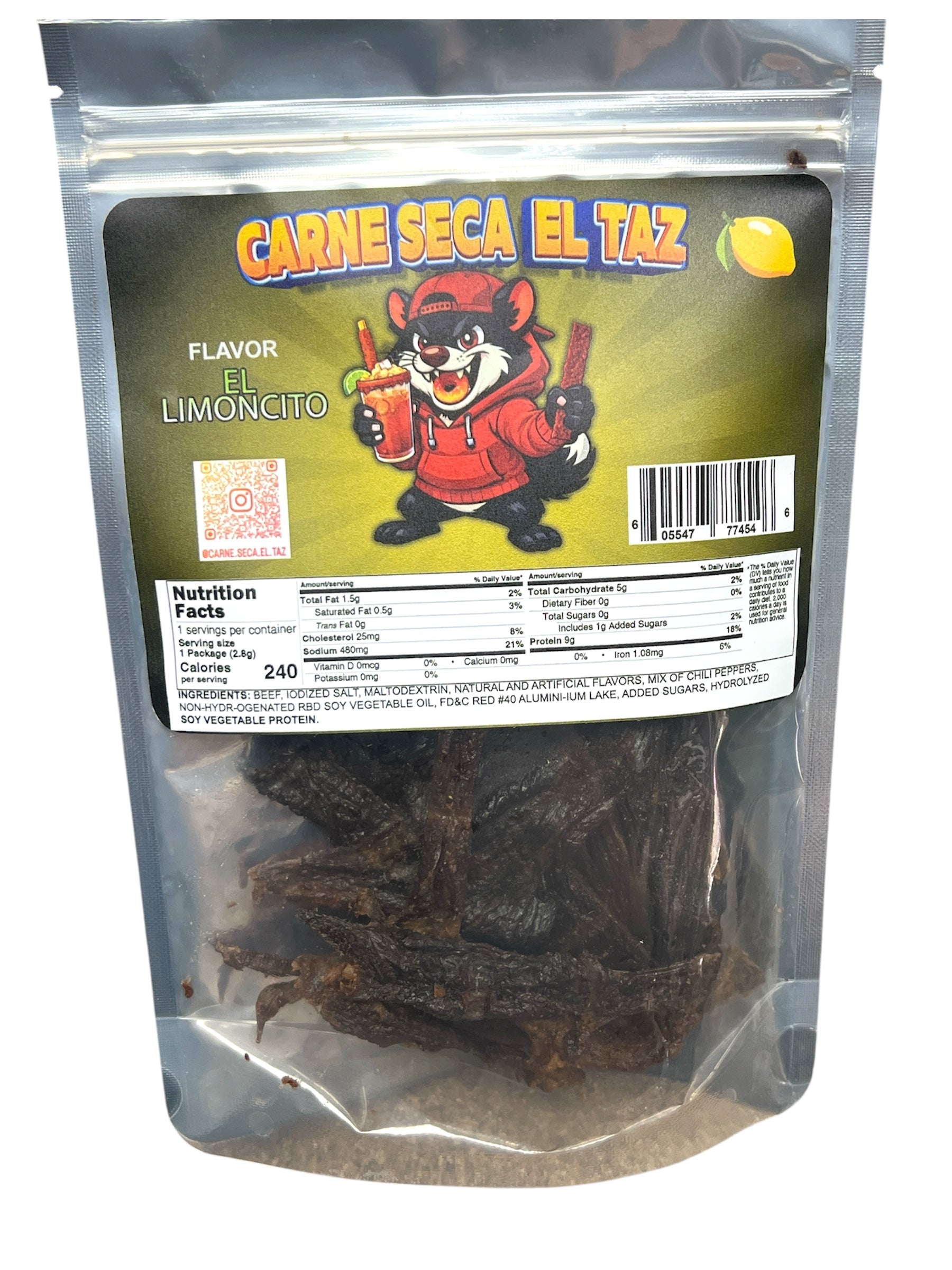 Carne Seca El Taz El Limoncito 2 Oz