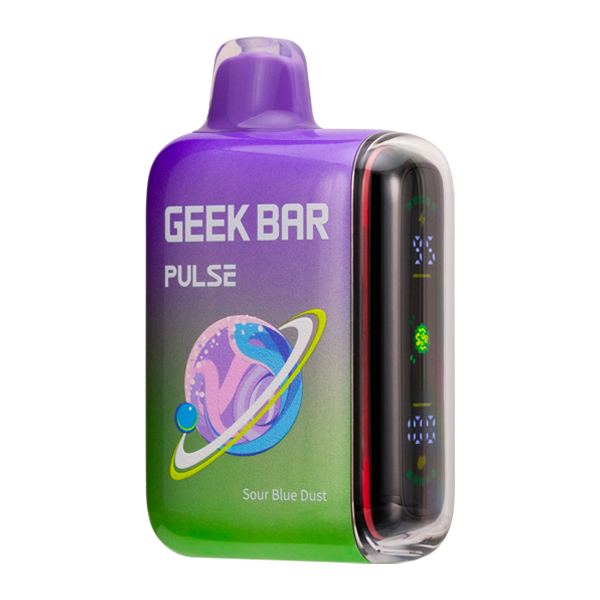 Sour Blue Dust Geek Bar Pulse Disposable Vape — Dual Mesh Coil, 50mg Nicotine, USA Shipping