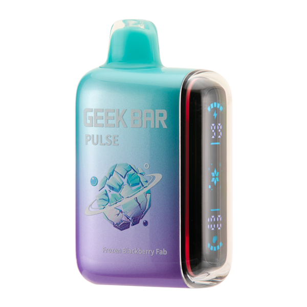 Frozen Blackberry Fab Geek Bar Pulse (Frozen Edition) Disposable Vape — Dual Mesh Coil, 50mg Nicotine, USA Shipping