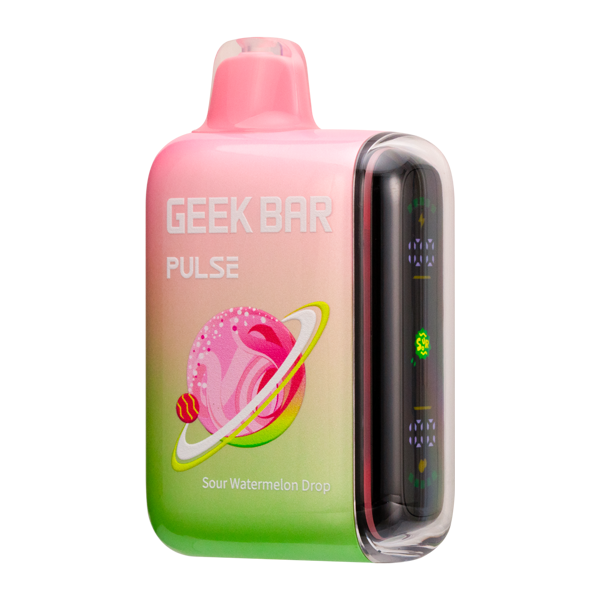 Sour Watermelon Drop Geek Bar Pulse Disposable Vape — Dual Mesh Coil, 50mg Nicotine, USA Shipping