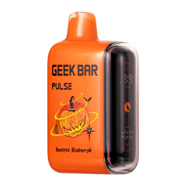 Haunted BlueberryM Geek Bar Pulse Disposable Vape — Dual Mesh Coil, 50mg Nicotine, USA Shipping