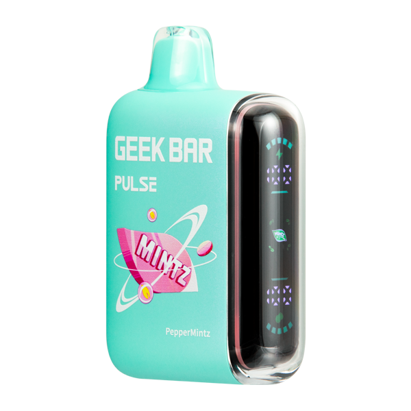 PepperMintz Geek Bar Pulse Disposable Vape — Dual Mesh Coil, 50mg Nicotine, USA Shipping