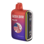 Watermelon Ice Geek Bar Pulse Patriot Edition Disposable Vape — Dual Mesh Coil, 50mg Nicotine, USA Shipping
