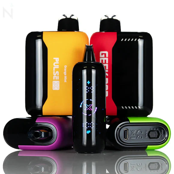 Geek Bar Pulse X 25K Disposable Vape — 40+ Flavors, 3D Screen, Dual Core, 25000 Puffs