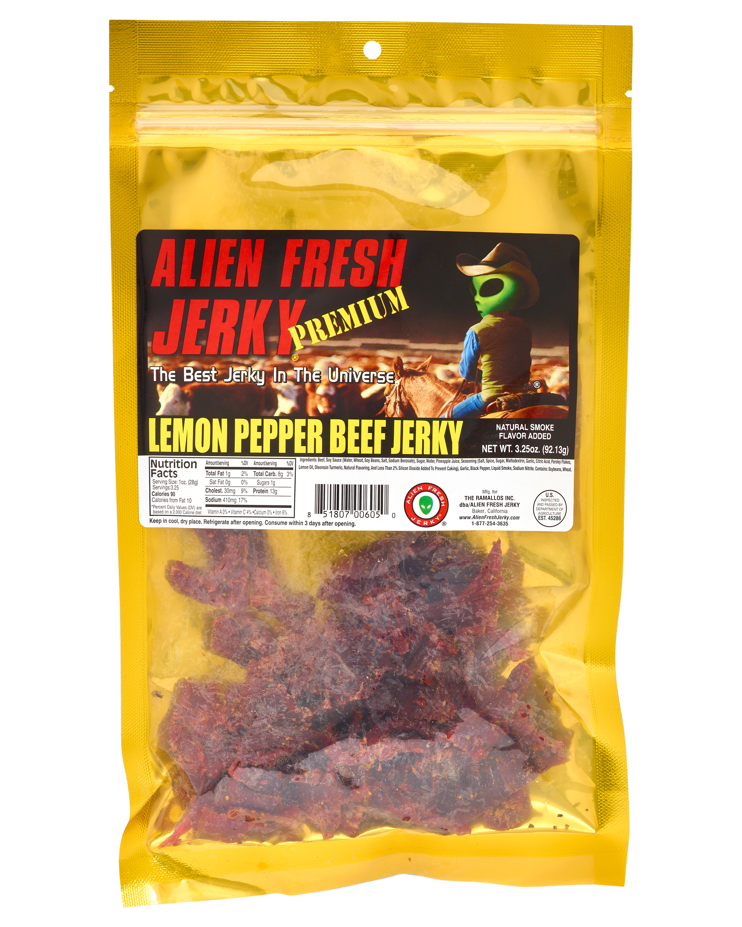 Alien Fresh Jerky Lemon Pepper