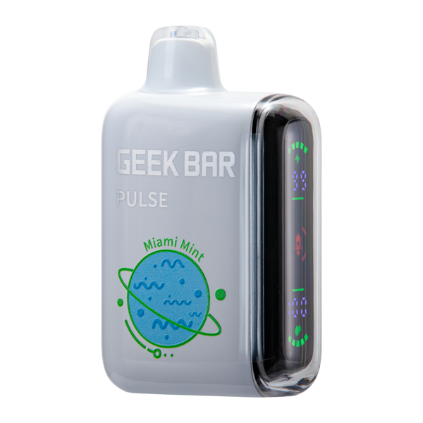 Miami Mint Geek Bar Pulse Disposable Vape — Dual Mesh Coil, 50mg Nicotine, USA Shipping