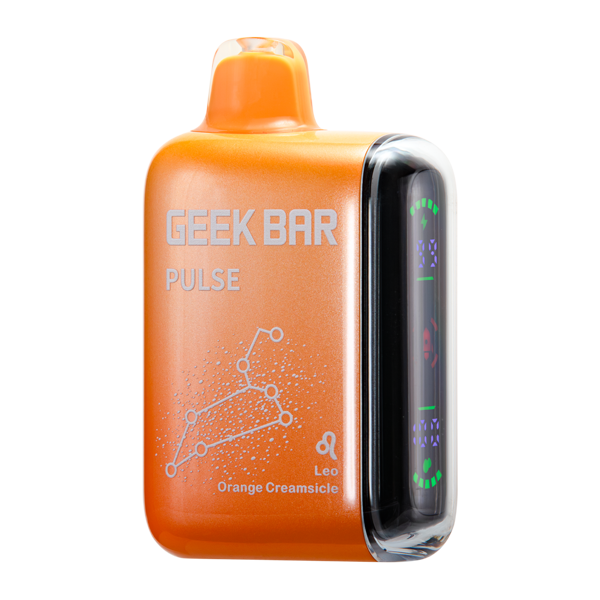Orange Cream Geek Bar Pulse Disposable Vape — Dual Mesh Coil, 50mg Nicotine, USA Shipping