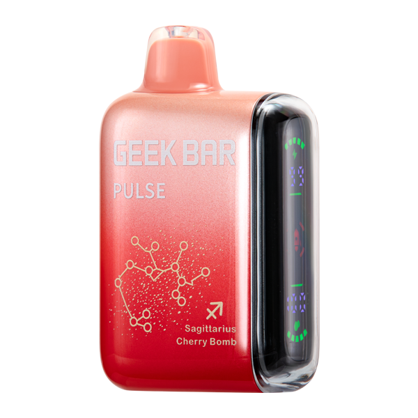 Cherry Bomb Geek Bar Pulse Disposable Vape — Dual Mesh Coil, 50mg Nicotine, USA Shipping