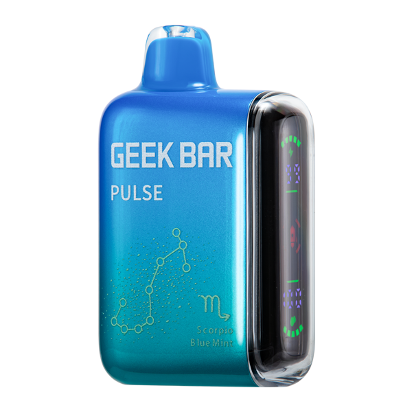 Blue Mint Geek Bar Pulse Disposable Vape — Dual Mesh Coil, 50mg Nicotine, USA Shipping