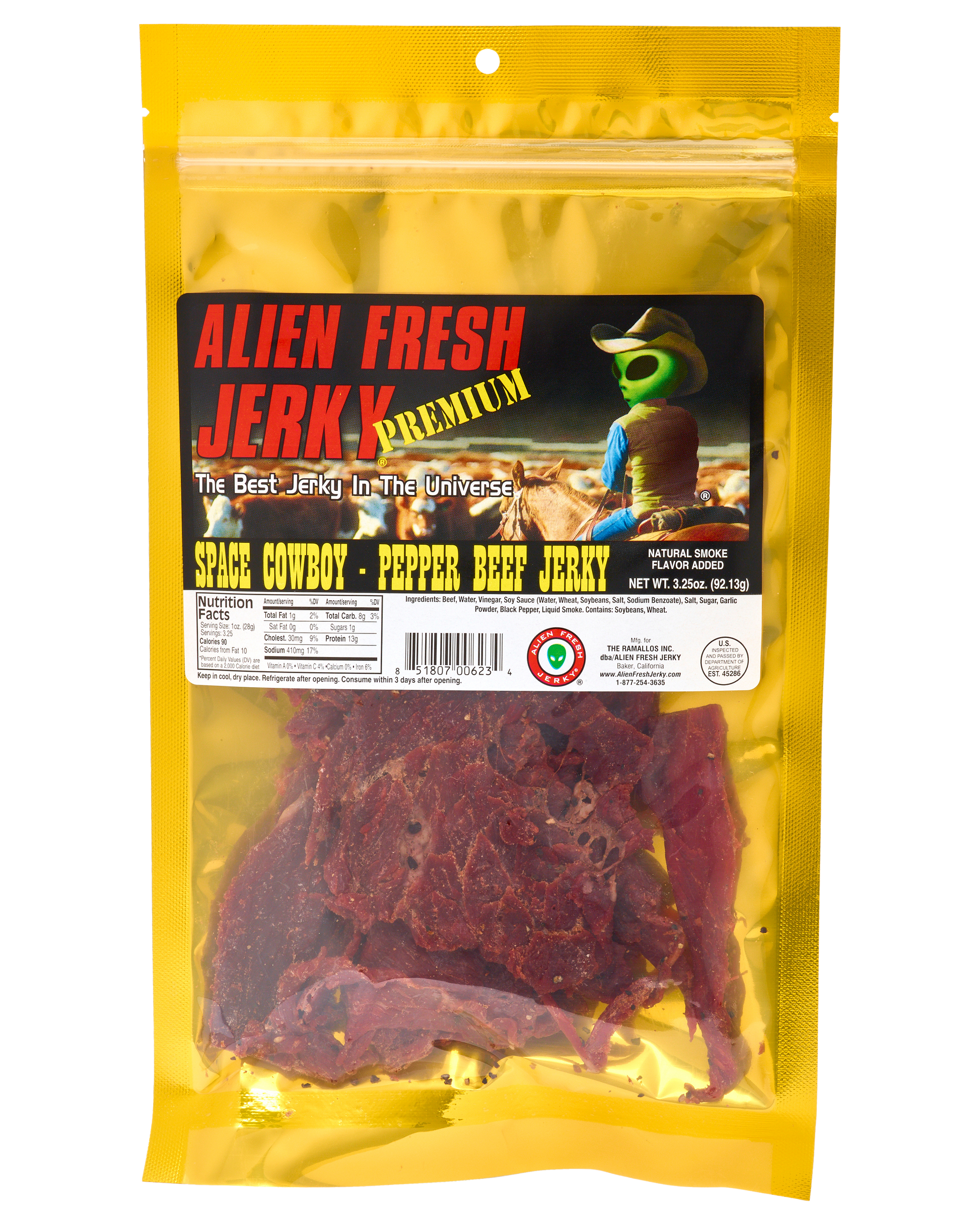 Alien Fresh Jerky Space Cowboy Pepper